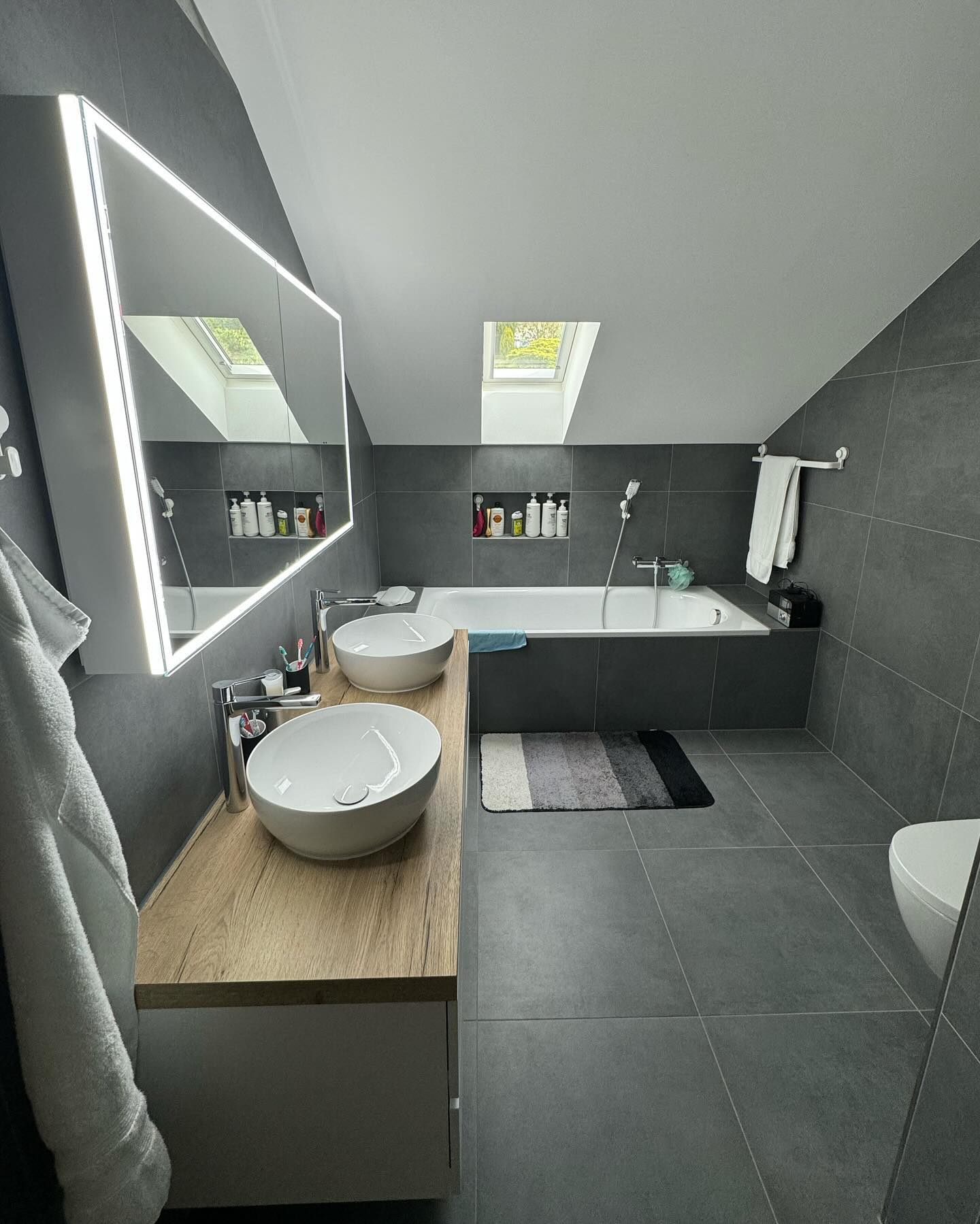 Salle de bain rénovée par Pred SA à Fribourg